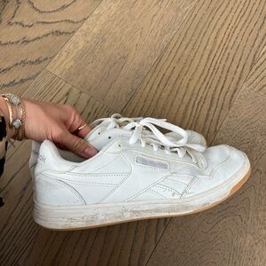Reebok White Leather Sneakers